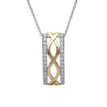 Lade das Bild in den Galerie-Viewer, Keltischer Anhänger vergoldet mit Zirkonen