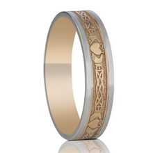 Lade das Bild in den Galerie-Viewer, Keltischer Ehering / Trauring Claddagh - keltische Knoten – 5mm