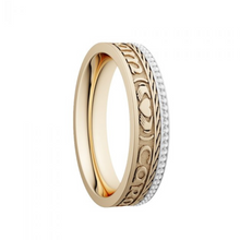 Lade das Bild in den Galerie-Viewer, Keltischer Ehering/Trauring - Soulmate - Gold mit Diamanten