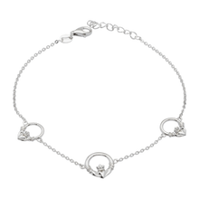 Lade das Bild in den Galerie-Viewer, Keltisches Claddagh Armband Silber 925