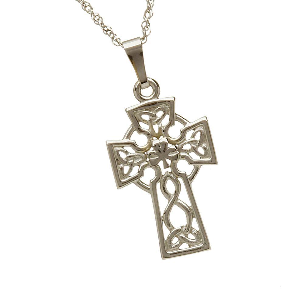 URONE Keltisches Kreuz Anhänger - 925 Sterling Silber - Irischer Schmuck Mit Symbolkraft