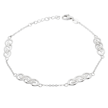 Lade das Bild in den Galerie-Viewer, Keltisches viergliedrisches Armband Silber 925