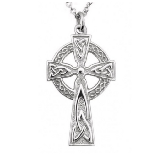 Kette mit traditionellem Irischen Hochkreuz Silber 925