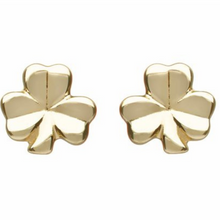 Lade das Bild in den Galerie-Viewer, Kleeblatt Ohrstecker 10 Karat Gold 416 oder Weißgold