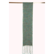 Lade das Bild in den Galerie-Viewer, Little squares handgewebter Schal Wolle Mohair