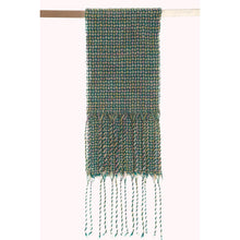 Lade das Bild in den Galerie-Viewer, Little squares handgewebter Schal Wolle Mohair