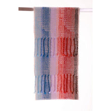 Lade das Bild in den Galerie-Viewer, PASTEL STRIPES handgewebter Schal Wolle Mohair