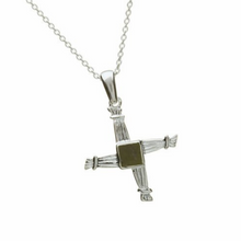 Lade das Bild in den Galerie-Viewer, Kette Silber mit St. Brigid Kreuz (klein)