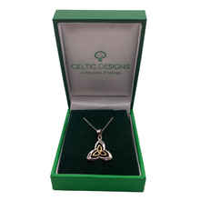 Lade das Bild in den Galerie-Viewer, Trinity Knot zweifarbig in Silber mit Zirkon