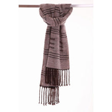Lade das Bild in den Galerie-Viewer, Two Tones handgewebter Schal aus Mohair