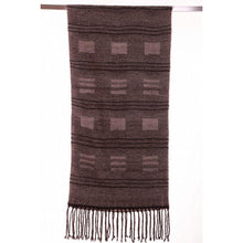 Lade das Bild in den Galerie-Viewer, Two Tones handgewebter Schal aus Mohair