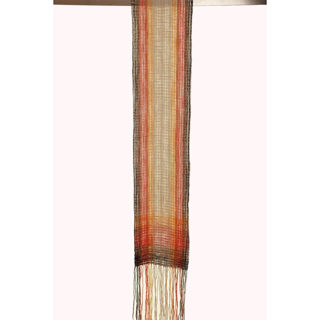 Handgewebter Schal Striped Scarf Leinen Baumwolle