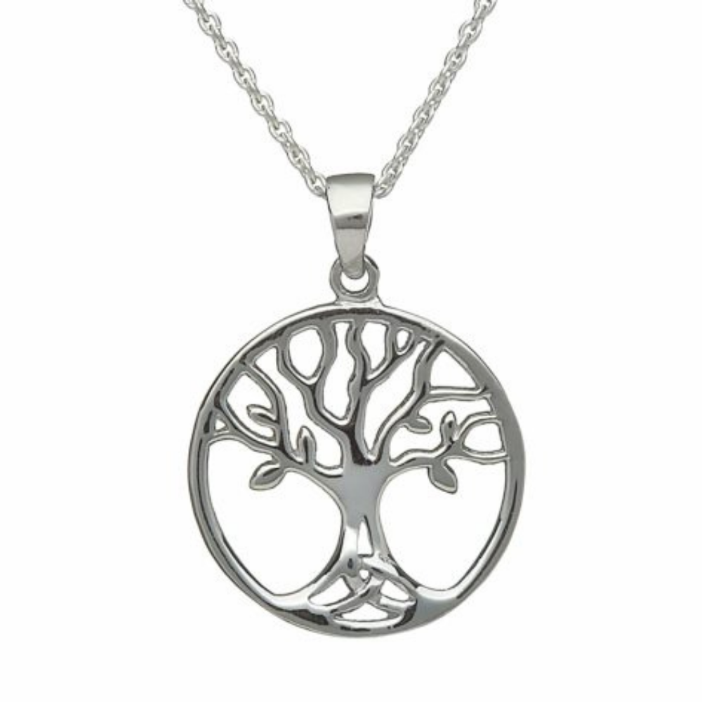 Irische Kette Baum des Lebens Silber