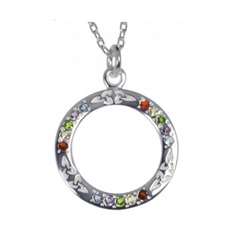 Irische Kette Regenbogen Silber 925