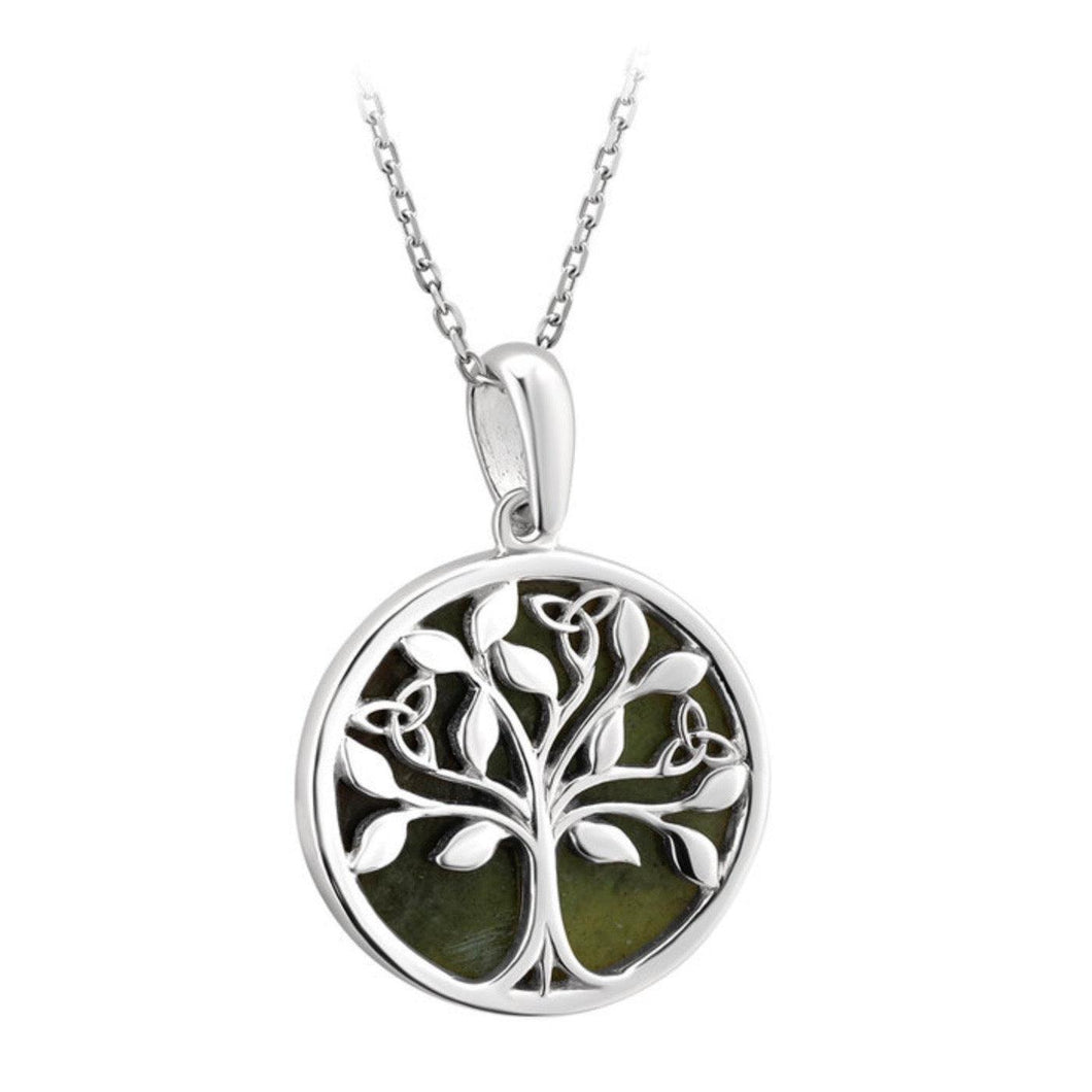 Irische Kette Silber 925 Baum des Lebens - Tree of Life