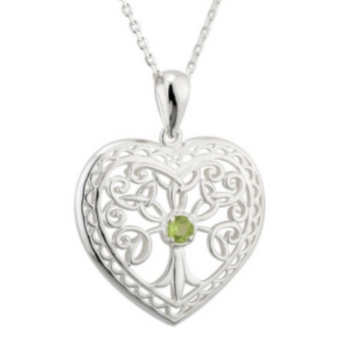 Irische Kette Silber Baum des Lebens