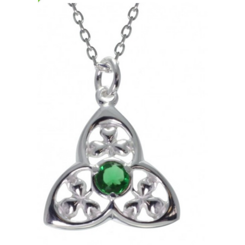 Irische Kette Trinity Knot / Kleeblatt