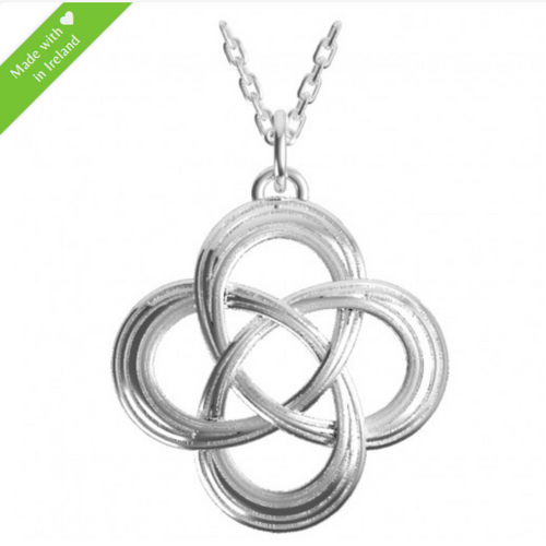 Irische Kette Trinity Knot aus Silber 925