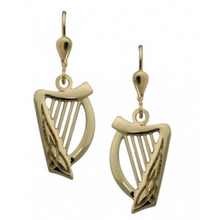 Lade das Bild in den Galerie-Viewer, Irische Ohrringe Harfe - keltischer Schmuck
