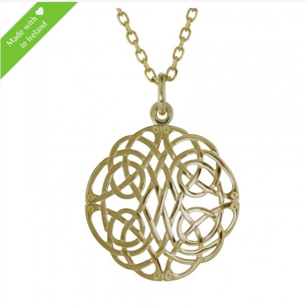 Irischer Anhänger keltischer Knoten Silber Silber 925