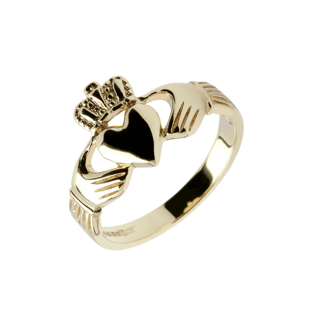 Irischer Claddagh Ring Damen aus Gold