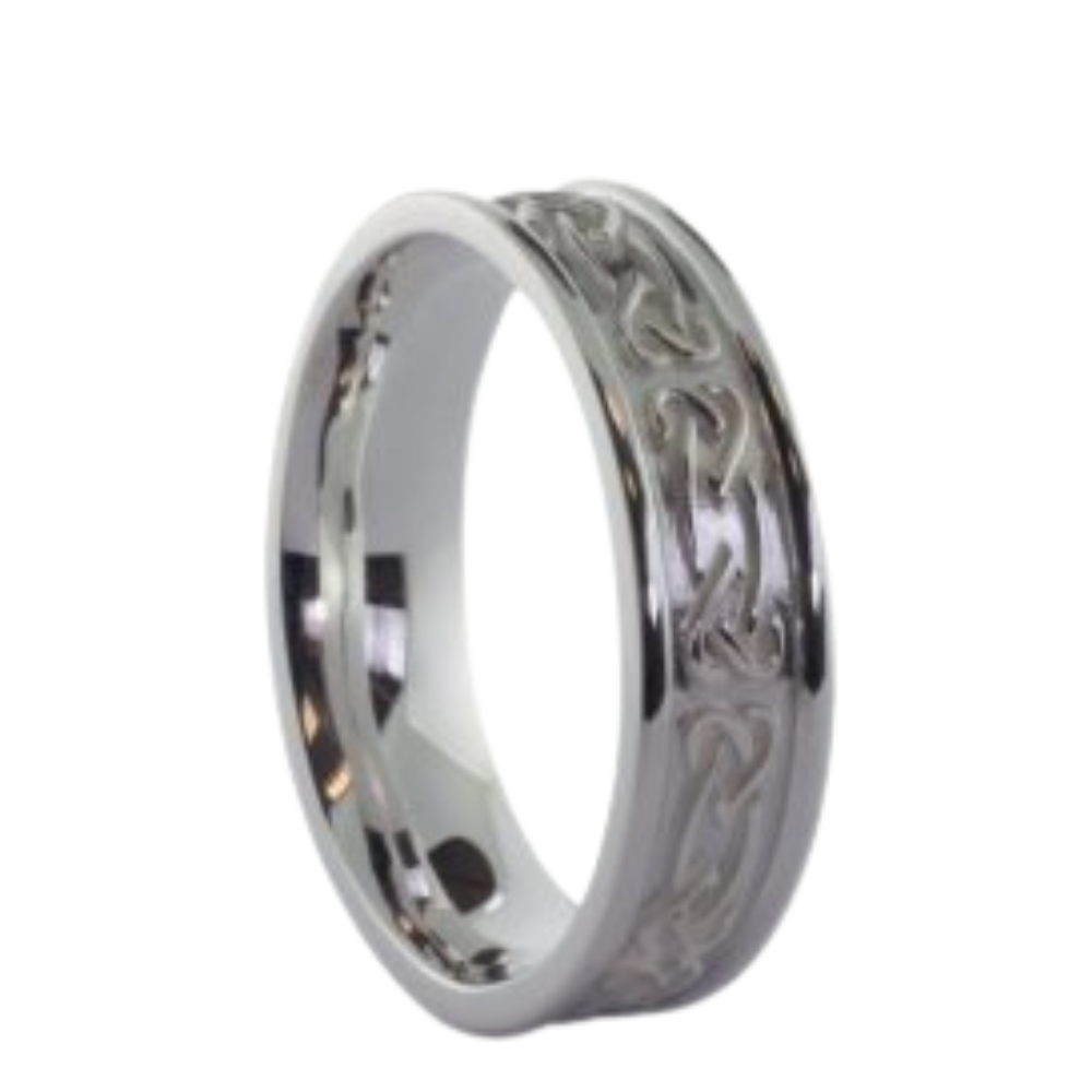 Irischer Damenring Silber 925 keltische Knoten