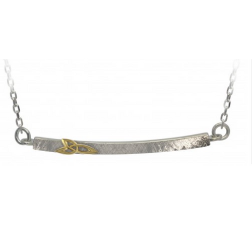 Irischer Schmuck Keltischer Anhänger Trinity Knot Layer quer