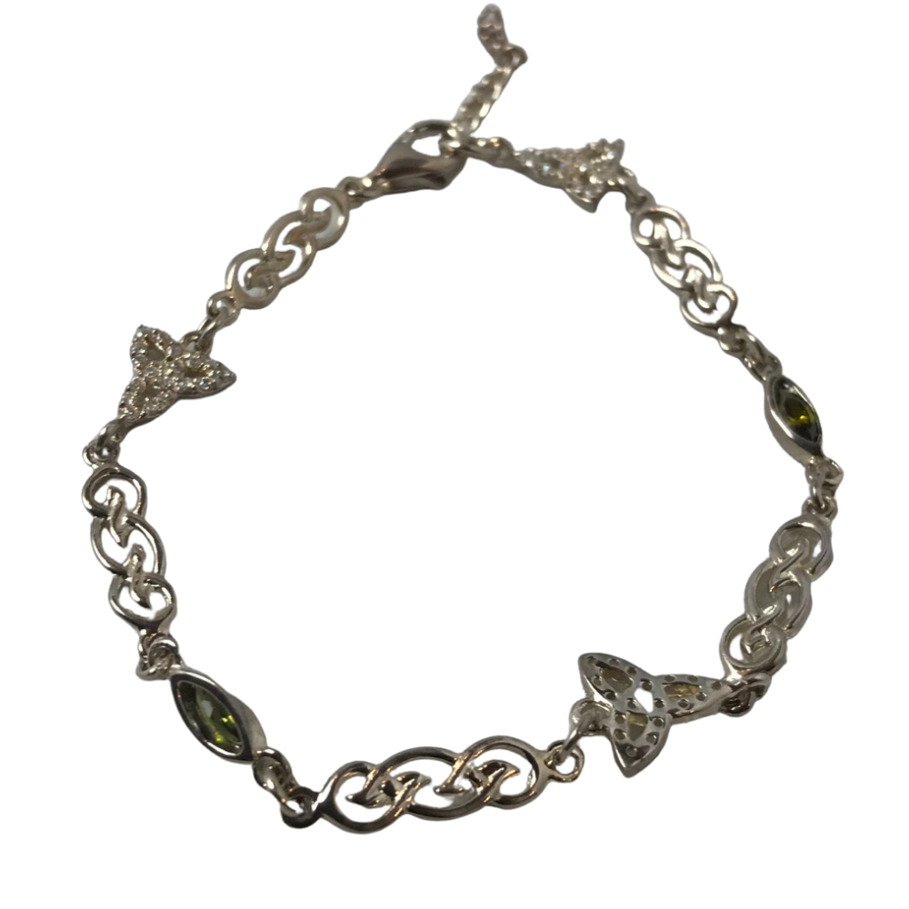 Irisches Armband Trinity Knot aus Silber