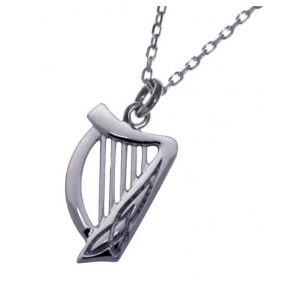 Keltische Anhänger Harfe Silber 925