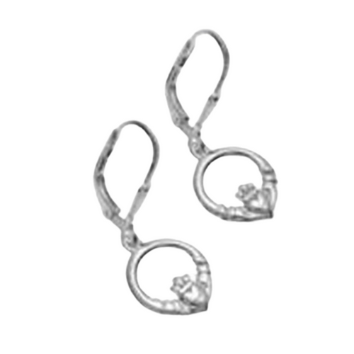 Keltische Claddagh Ohrringe aus Silber 925