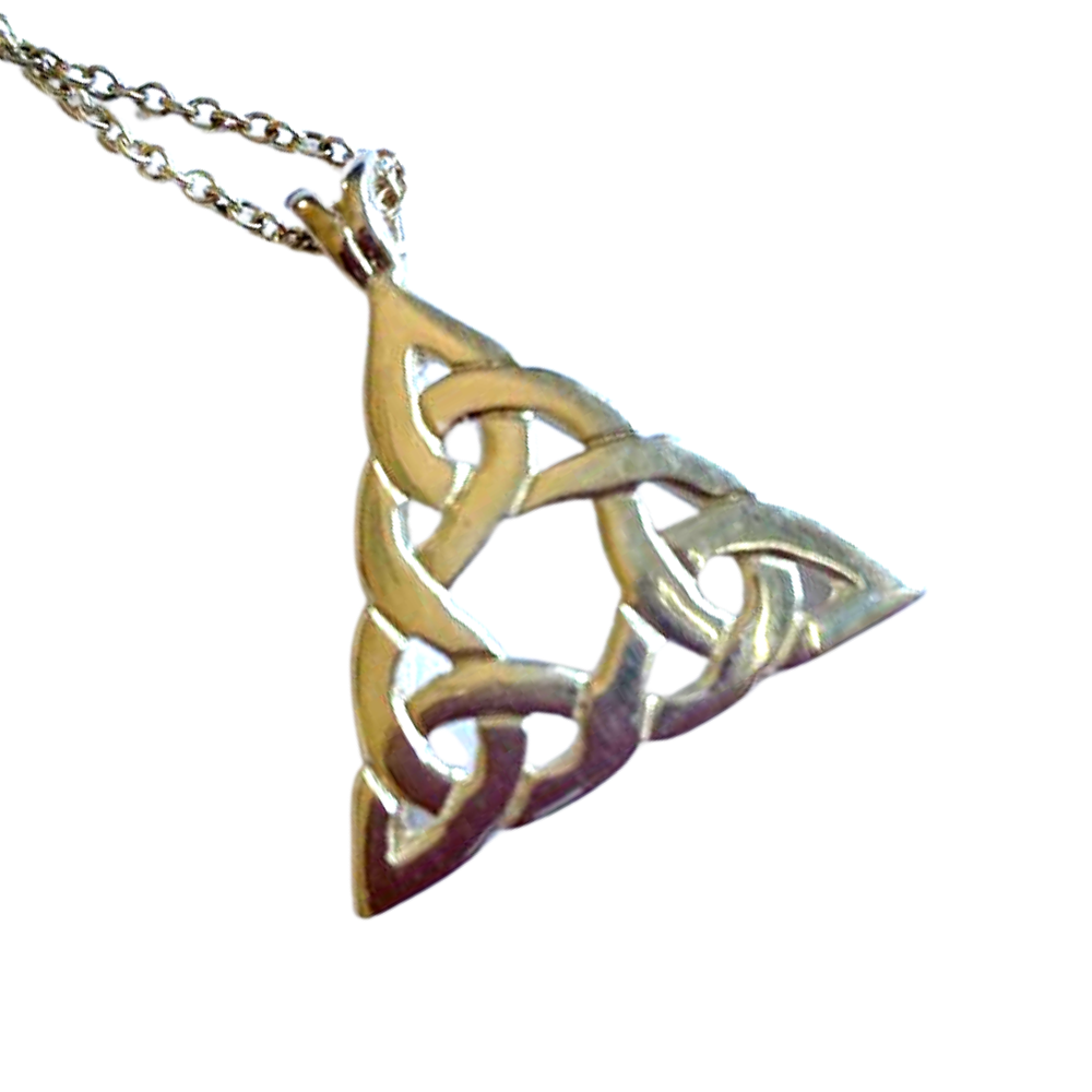Keltische Kette Silber 925 mit Anhänger Trinity Knot