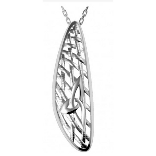 Keltische Kette Trinity Knot aus Silber 925
