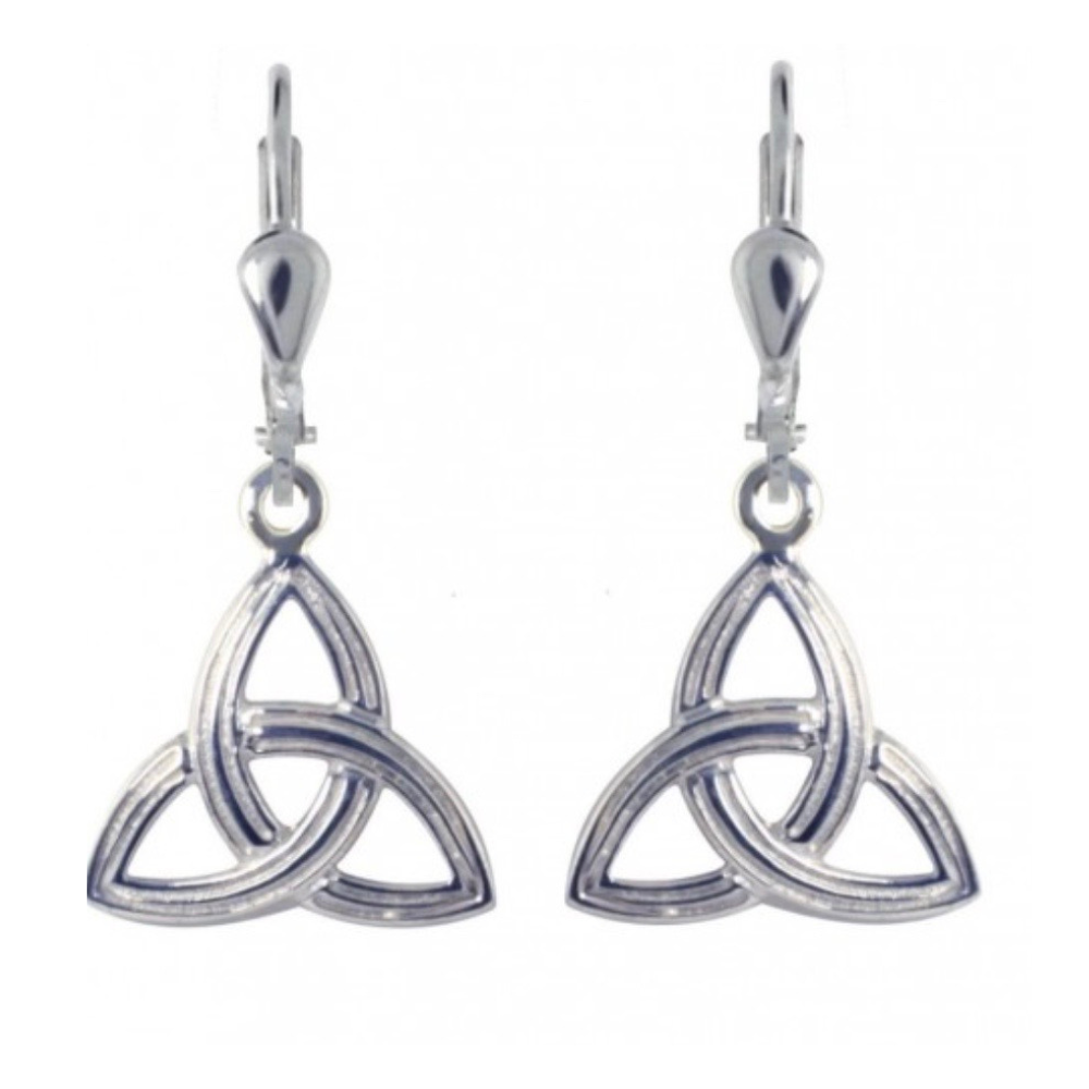 Keltische Ohrringe Trinity Knot Silber 925