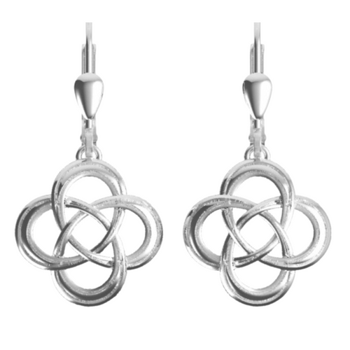 Keltische Ohrringe Trinity knot Silber 925