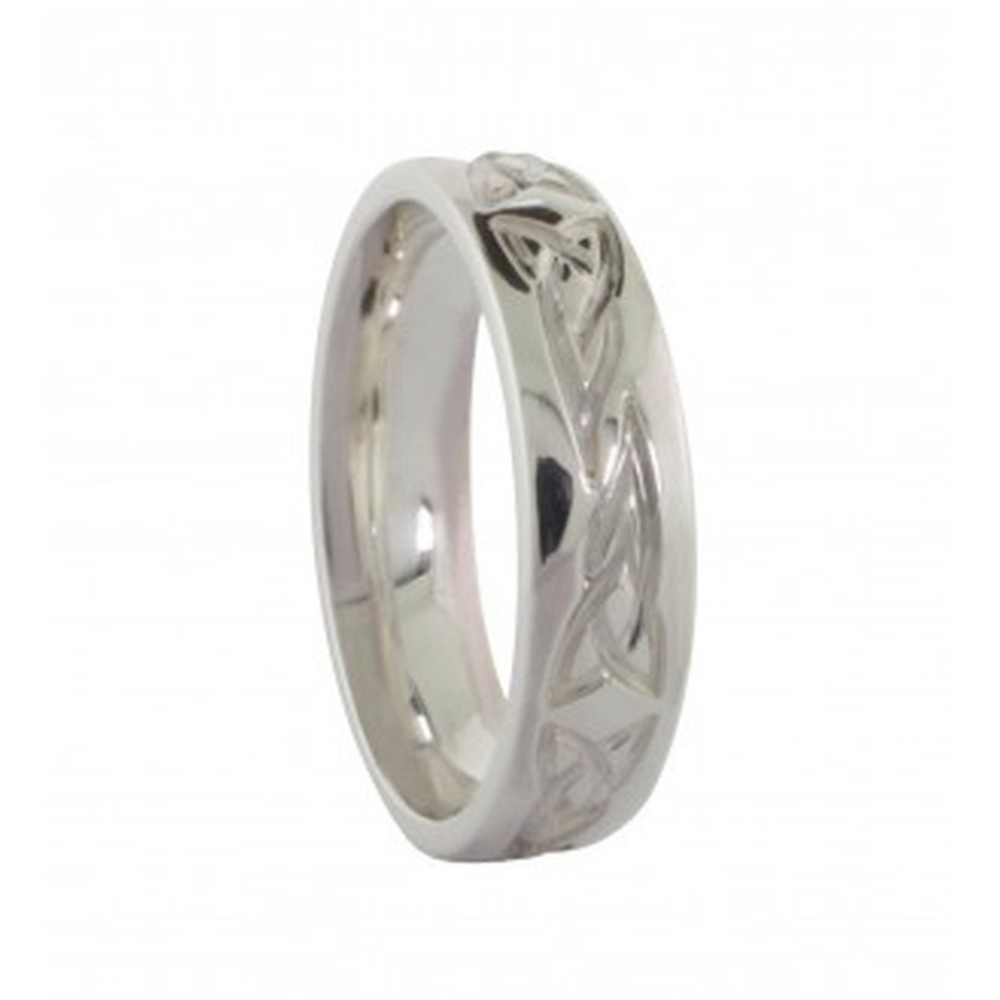 Keltischer Herrenring Trinity Knot aus Silber 925
