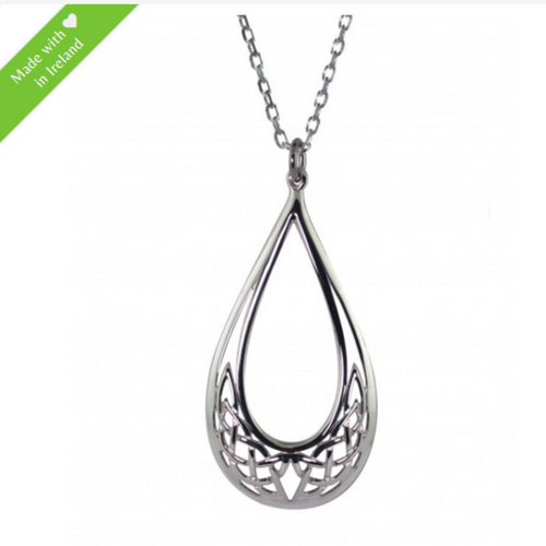 Kette keltischer Knoten Tränen Silber 925