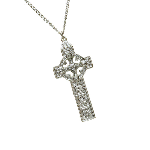 Keltisches Kreuz Clonmacnoise Silber 925 massiv Replika