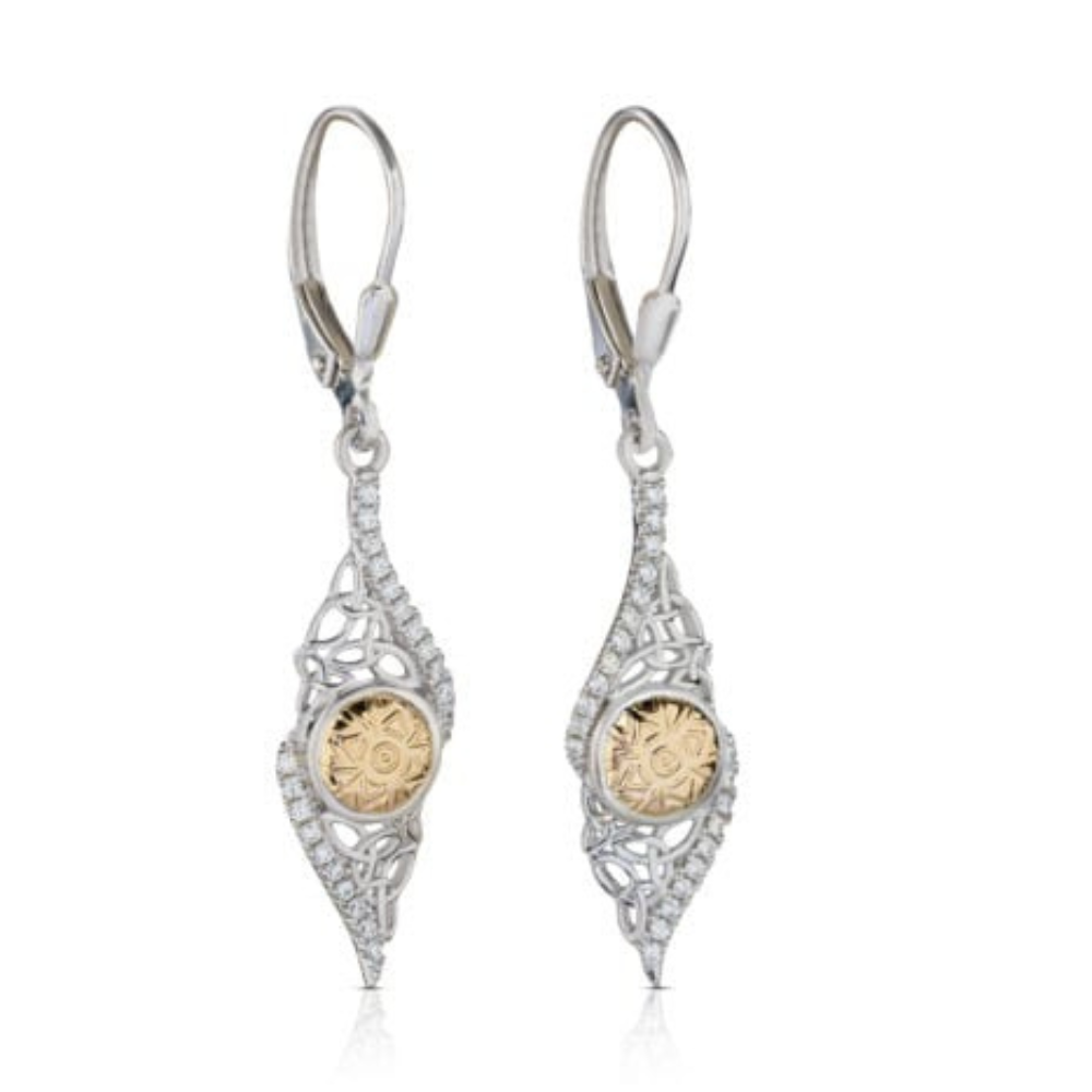 Keltische Ohrringe Aus 925er Sterling Silber – Irisches Design Als Geschenk Für Damen