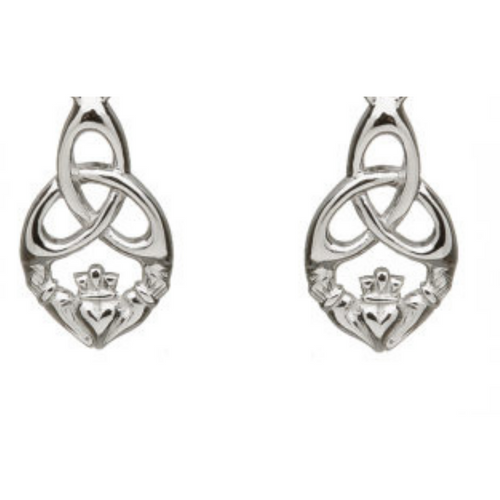 Ohrstecker Trinity Knot Silber 925 aus Irland