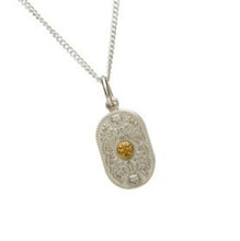 Lade das Bild in den Galerie-Viewer, Irische Kette Arda Kollektiion Silber 925 vergoldet mit Gold 585 (20 mm)
