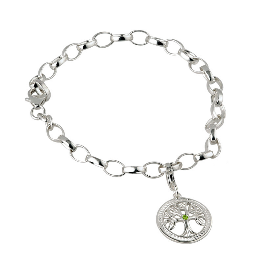 Silber 925 Keltisches Armband Baum des Lebens aus der Failte Kollektion.