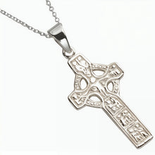 Lade das Bild in den Galerie-Viewer, Keltisches Kreuz Duleek Silber 925
